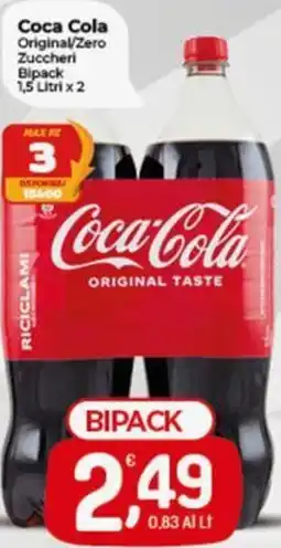 Crai Coca Cola Original/Zero Zuccheri Bipack offerta