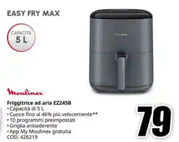 MediaWorld MOULINEX Friggitrice ad aria EZ245B offerta