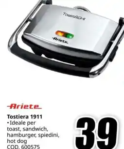 MediaWorld ARIETE Tostiera 1911 offerta