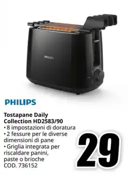 MediaWorld PHILIPS Tostapane Daily Collection HD2583/90 offerta