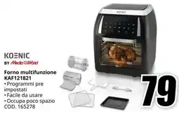 MediaWorld KOENIC Forno multifunzione KAF121821 offerta