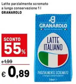Iper La Grande Latte parzialmente scremato a lunga conservazione GRANAROLO offerta