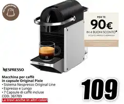 MediaWorld NESPRESSO Macchina per caffè in capsule Original Pixie offerta