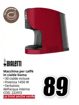 MediaWorld BIALETTI Macchina per caffè in cialde Dama offerta