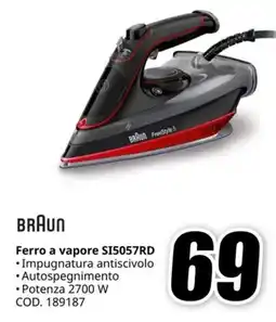 MediaWorld BRAUN Ferro a vapore S15057RD offerta