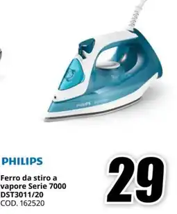 MediaWorld PHILIPS Ferro da stiro a vapore Serie 7000 DST3011/20 offerta