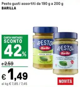Iper La Grande Pesto gusti assortiti BARILLA offerta