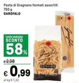 Iper La Grande Pasta di Gragnano formati assortiti GAROFALO offerta