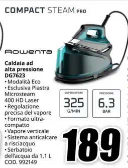 MediaWorld ROWENTA Caldaia ad alta pressione DG7623 offerta