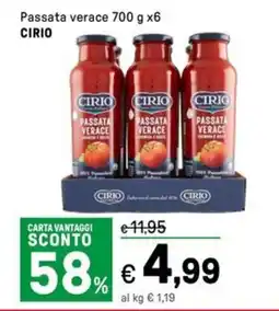 Iper La Grande Passata verace CIRIO offerta