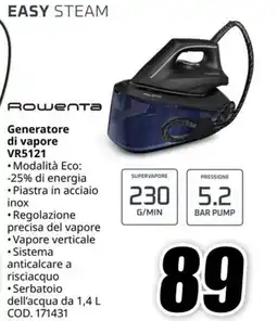 MediaWorld ROWENTA Generatore di vapore VR5121 offerta