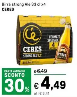 Iper La Grande Birra strong Ale CERES offerta