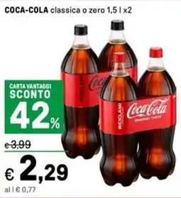 Iper La Grande COCA-COLA classica o zero offerta