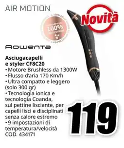 MediaWorld ROWENTA Asciugacapelli e styler CF8C20 offerta