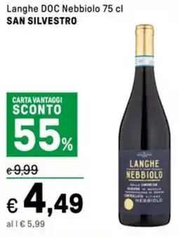 Iper La Grande Langhe DOC Nebbiolo SAN SILVESTRO offerta