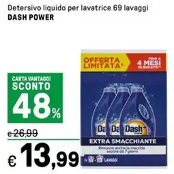 Iper La Grande Detersivo liquido per lavatrice DASH POWER offerta