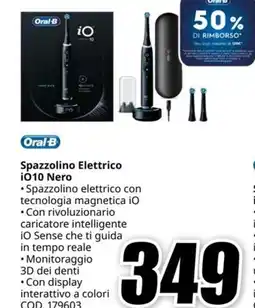 MediaWorld ORAL B Spazzolino Elettrico i010 Nero offerta