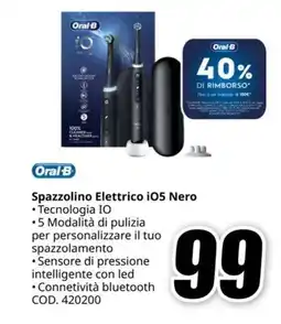 MediaWorld ORAL B Spazzolino Elettrico i05 Nero offerta