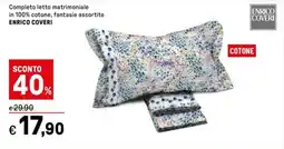 Iper La Grande Completo letto matrimoniale in 100% cotone, fantasie assortite ENRICO COVERI offerta