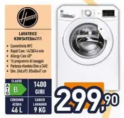 Iper La Grande Hoover LAVATRICE H3WS492DA4111 offerta