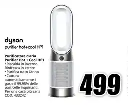 MediaWorld DYSON Purificatore d'aria Purifier Hot + Cool HP1 offerta