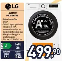 Iper La Grande LG lavatrice F4R3010NSWB offerta