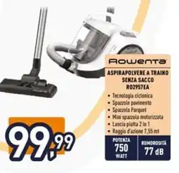 Iper La Grande Rowenta aspirapolvere a traino senza sacco R02957EA offerta