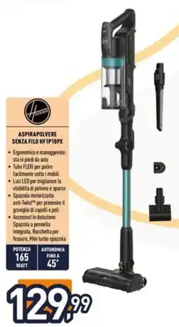 Iper La Grande Hoover aspirapolvere SENZA FILO HF1P10PX offerta