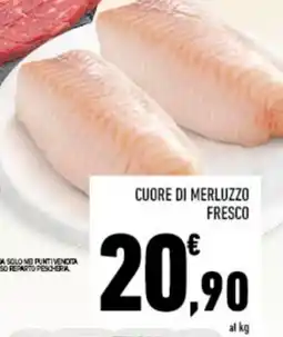 Conad Cuore di merluzzo fresco offerta