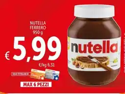 Spazio Conad Nutella ferrero offerta