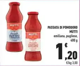 Conad Passata di pomodoro MUTTI offerta