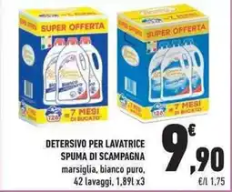 Conad Detersivo per lavatrice SPUMA DI SCAMPAGNA offerta