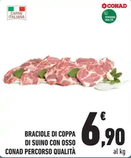 Conad Braciole di coppa di suino con osso conad percorso qualità offerta
