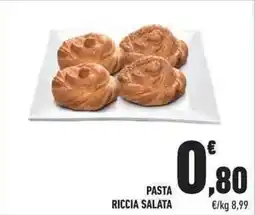 Conad Pasta riccia salata offerta