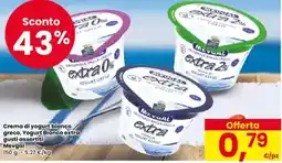 Eurospar Crema di yogurt bianco greco, Yogurt Bianco extra gusti assortiti Mevgal offerta