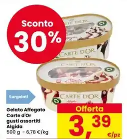 Eurospar Gelato Affogato Carte d'Or gusti assortiti Algida offerta