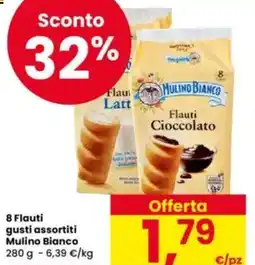 Eurospar 8 Flauti gusti assortiti Mulino Bianco offerta