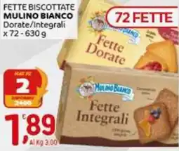 Crai Fette biscottate MULINO BIANCO x72 offerta