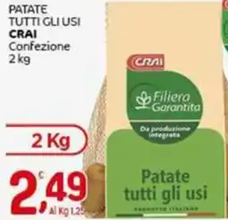 Crai Patate tutti gli usi CRAI offerta