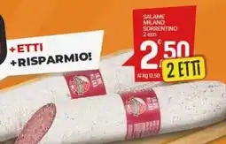 Crai Salame milano SORRENTINO offerta