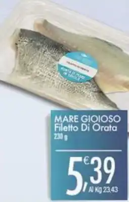 Crai Mare gioioso filetto di orata offerta