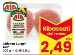 Eurospar Chicken Burger Aia offerta