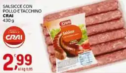 Crai Salsicce con pollo e tacchino CRAI offerta