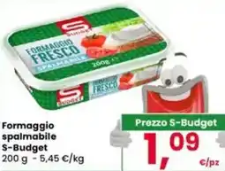 Eurospar Formaggio spalmabile S-Budget offerta