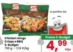 Eurospar Chicken wings Crispy o BBQ S-Budget offerta