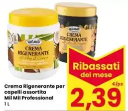 Eurospar Crema Rigenerante per capelli assortita Mil Mil Professional offerta