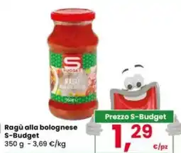 Eurospar Ragù alla bolognese S-Budget offerta