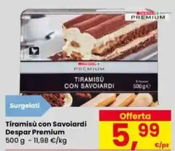 Eurospar Tiramisù con Savoiardi Despar Premium offerta
