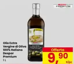 Eurospar Olio Extra Vergine di Oliva 100% Italiano Despar Premium offerta