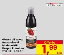 Eurospar Glassa all' aceto Balsamico di Modena IGP Despar Premium offerta